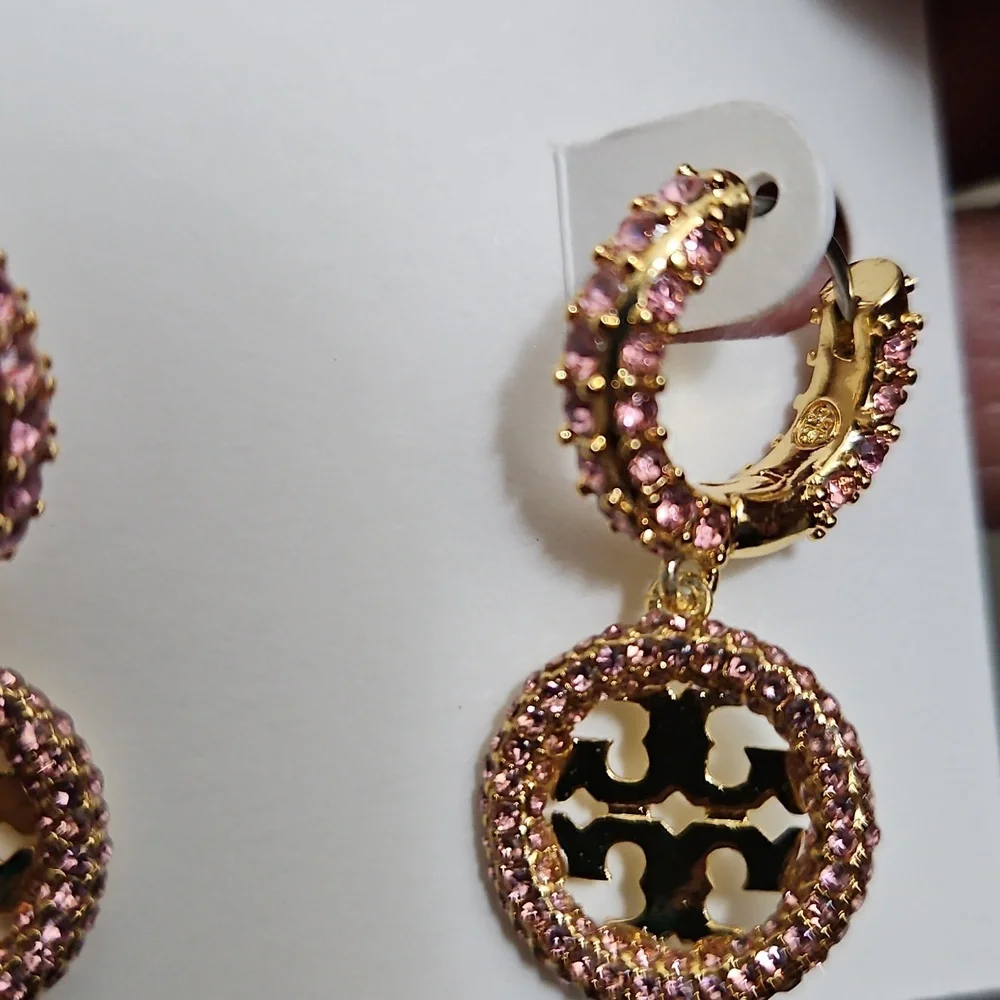 Tory Burch Miller Pave Earrings